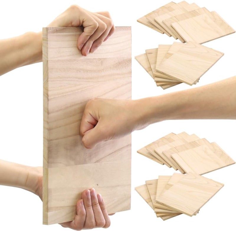 Japard 20Pcs Taekwondo Karate Breaking Board 10mm, Martial Arts Breakable Punching Boards Wooden Kick Training Accessory for Kids Adult for Practice Performing - Image 2